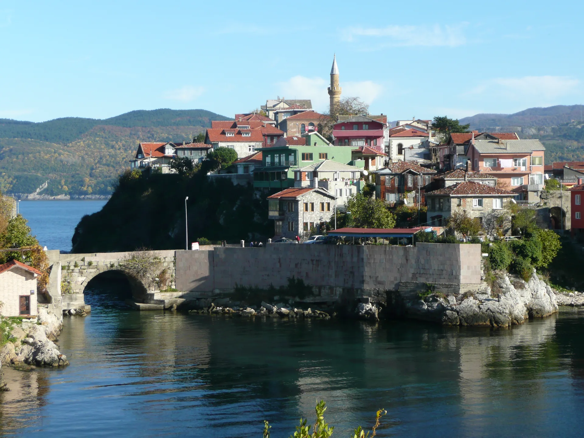 Boztepe’den Amasra limanları ve Karadeniz görünümü